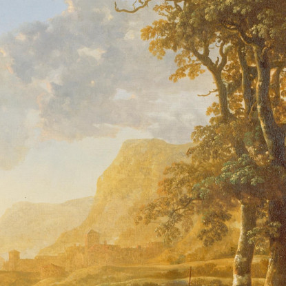 La Fuga In Egitto Aelbert Cuyp acu48 quadro stampato su tela