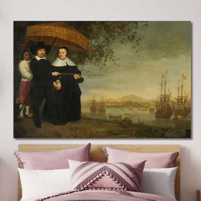 Mercante Senior Della Voc Aelbert Cuyp acu55 quadro stampato su tela