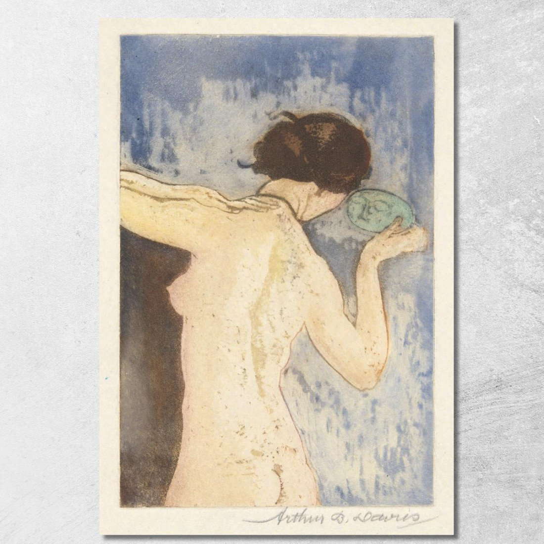 Specchio Antico Arthur Bowen Davies abd8 quadro stampato su tela Specchio Antico Arthur Bowen Davies abd8 quadro stampato su tela