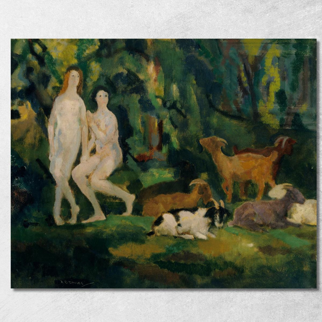 Gocce Di Rugiada Arthur Bowen Davies abd17 quadro stampato su tela Gocce Di Rugiada Arthur Bowen Davies abd17 quadro stampato su tela