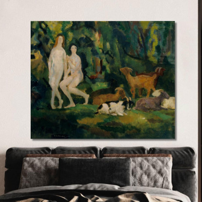 Gocce Di Rugiada Arthur Bowen Davies abd17 quadro stampato su tela