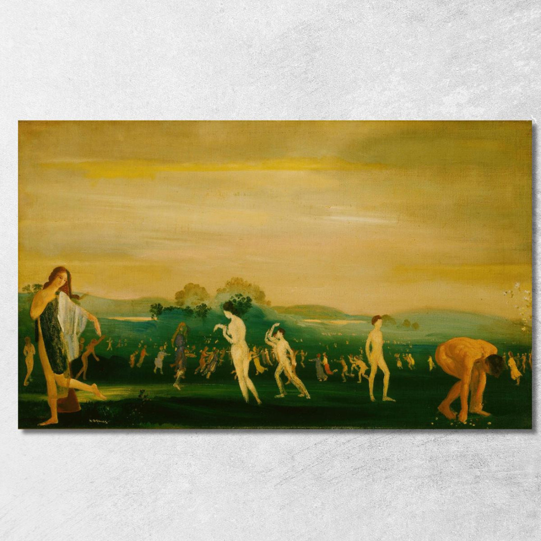 Campi Elisi Arthur Bowen Davies abd23 quadro stampato su tela Campi Elisi Arthur Bowen Davies abd23 quadro stampato su tela