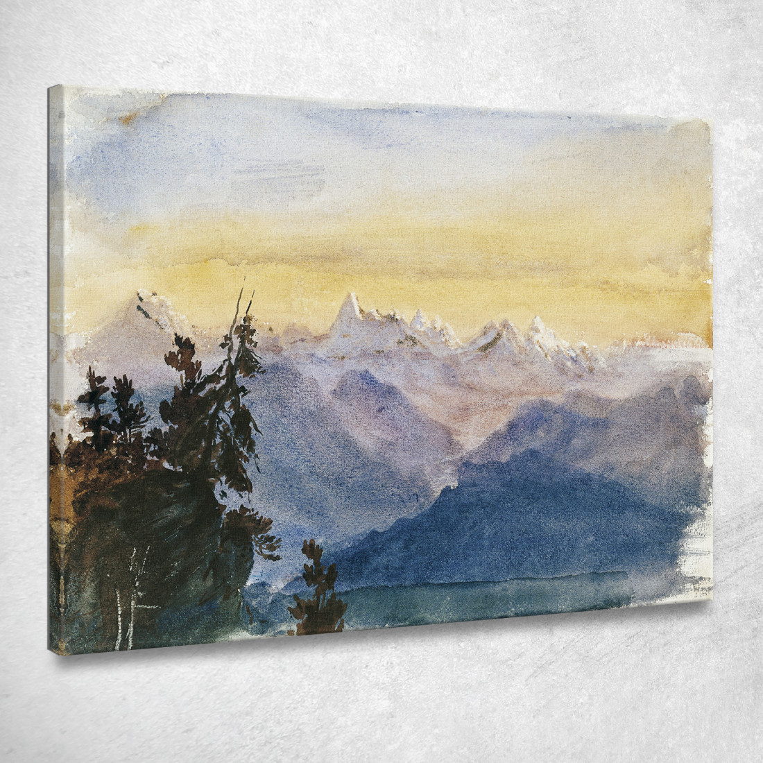 Vista Dal Monte Pilato John Singer Sargent jss363 quadro stampato su tela Vista Dal Monte Pilato John Singer Sargent jss363 quadro stampato su tela