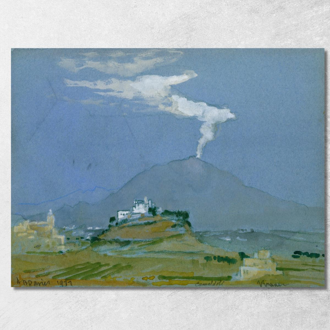 Paesaggio A Camaldoli Arthur Bowen Davies abd34 quadro stampato su tela Paesaggio A Camaldoli Arthur Bowen Davies abd34 quadro stampato su tela