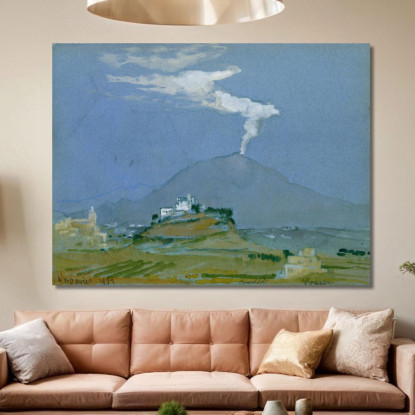 Paesaggio A Camaldoli Arthur Bowen Davies abd34 quadro stampato su tela