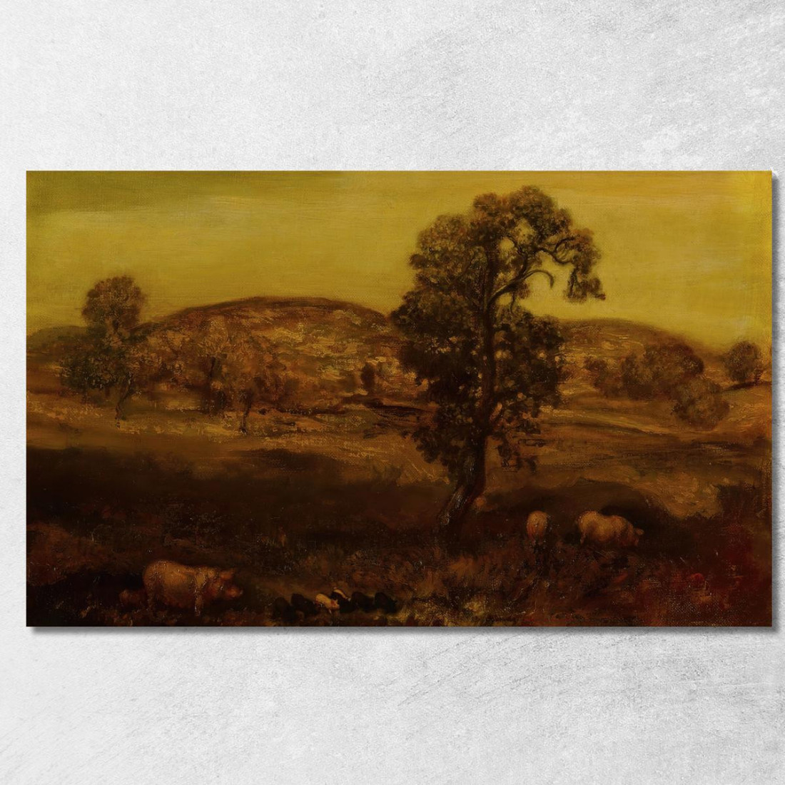 Paesaggio Con Maiali – Paesaggio Autunnale Arthur Bowen Davies abd35 quadro stampato su tela Paesaggio Con Maiali – Paesaggio Autunnale Arthur Bowen Davies abd35 quadro stampato su tela