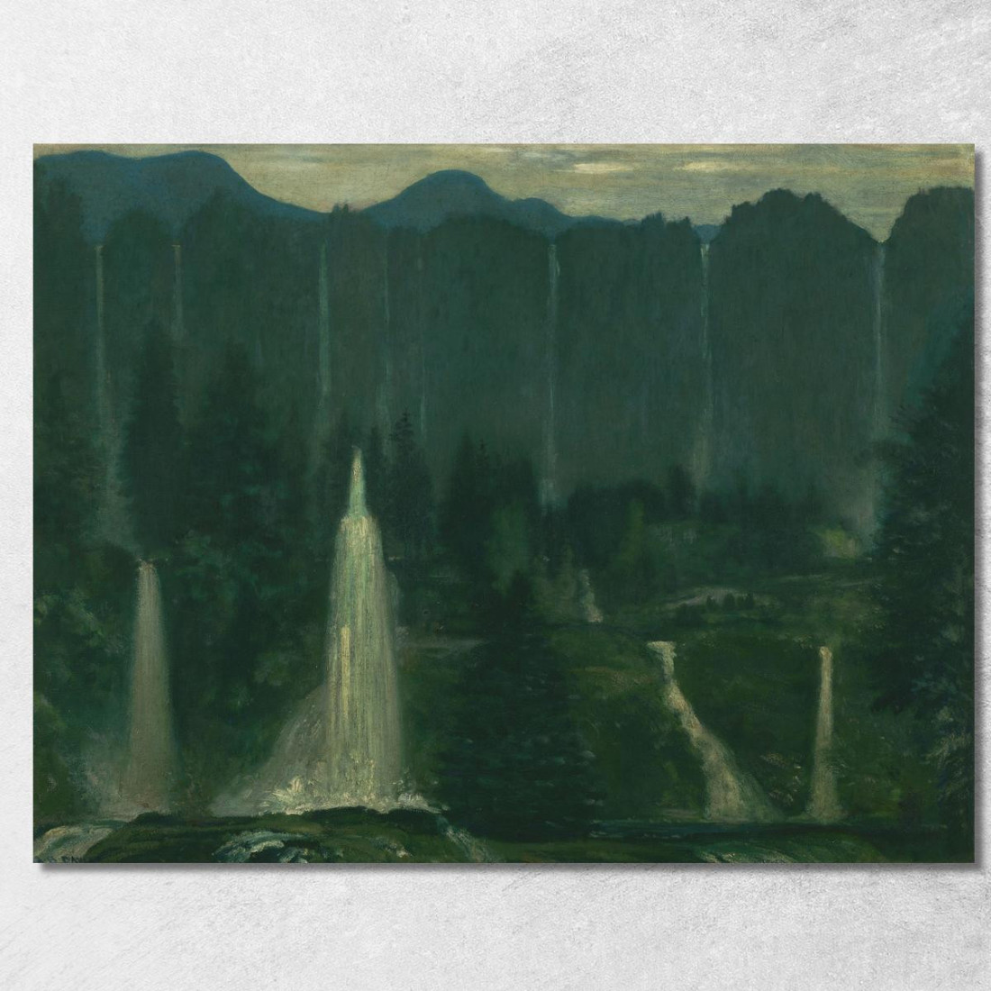 Molte Acque Arthur Bowen Davies abd36 quadro stampato su tela Molte Acque Arthur Bowen Davies abd36 quadro stampato su tela
