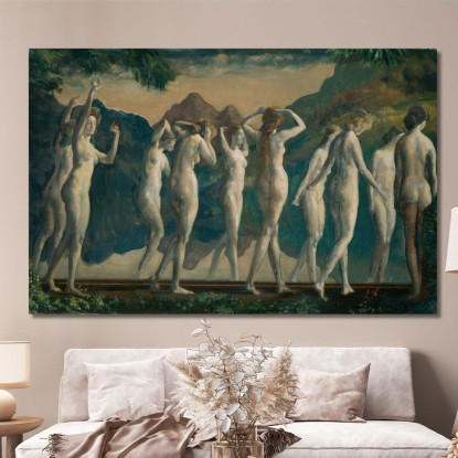 Maya Specchio Di Illusioni Arthur Bowen Davies abd37 quadro stampato su tela