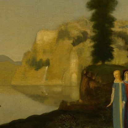 Sorgenti D’Argento Arthur Bowen Davies abd46 quadro stampato su tela
