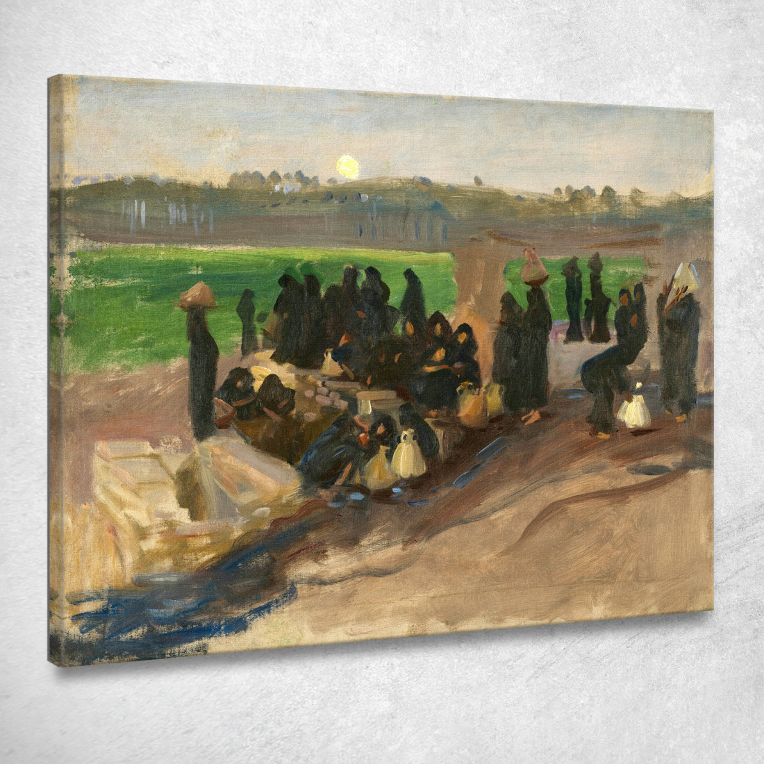Portatori D'Acqua Sul Nilo John Singer Sargent jss369 quadro stampato su tela Portatori D'Acqua Sul Nilo John Singer Sargent jss369 quadro stampato su tela