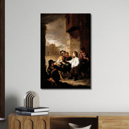 San Tommaso Di Villanova Che Distribuisce I Suoi Vestiti Ai Ragazzi Mendicanti Bartolomé Estebán Murillo bem23 quadro stampato