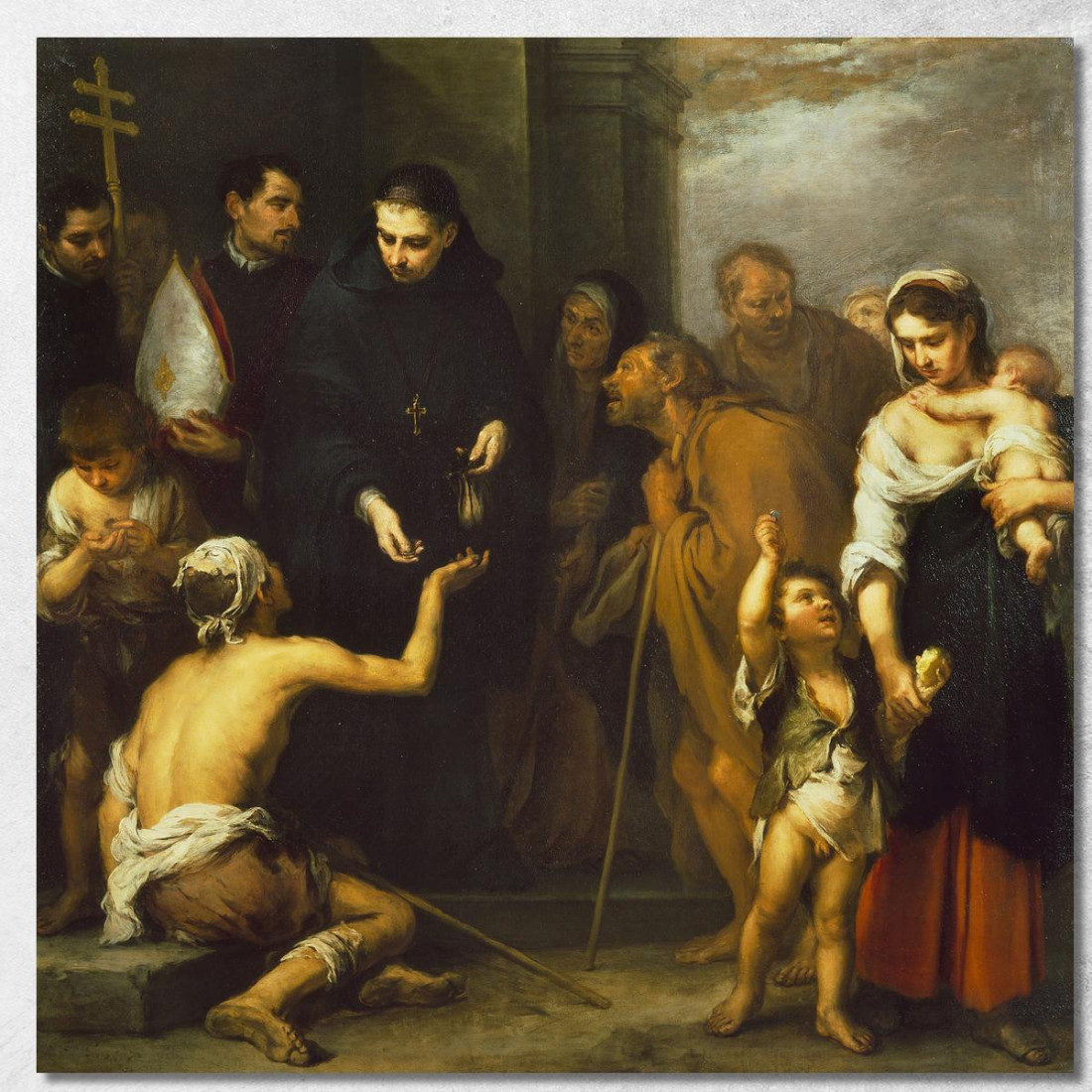 La Carità Di San Tommaso Di Villanova Bartolomé Estebán Murillo bem27 quadro stampato su tela La Carità Di San Tommaso Di Villanova Bartolomé Estebán Murillo bem27 quadro stampato su tela