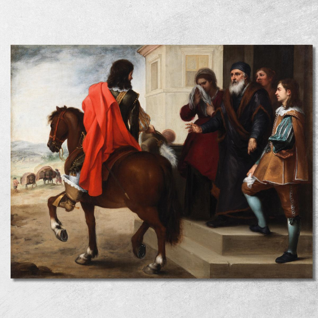 La Partenza Del Figliol Prodigo Bartolomé Estebán Murillo bem30 quadro stampato su tela La Partenza Del Figliol Prodigo Bartolomé Estebán Murillo bem30 quadro stampato su tela