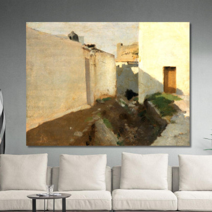 Pareti Bianche Alla Luce Del Sole Il Marocco John Singer Sargent jss372 quadro stampato su tela