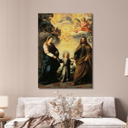 Il Ritorno Della Sacra Famiglia Dall'Egitto Bartolomé Estebán Murillo bem46 quadro stampato su tela