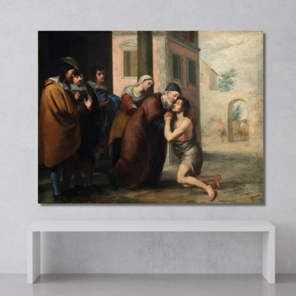 Il Ritorno Del Figliol Prodigo Bartolomé Estebán Murillo bem48 quadro stampato su tela