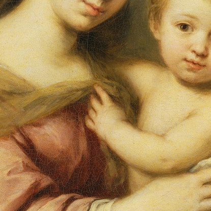 La Vergine Con Il Bambino Bartolomé Estebán Murillo bem51 quadro stampato su tela