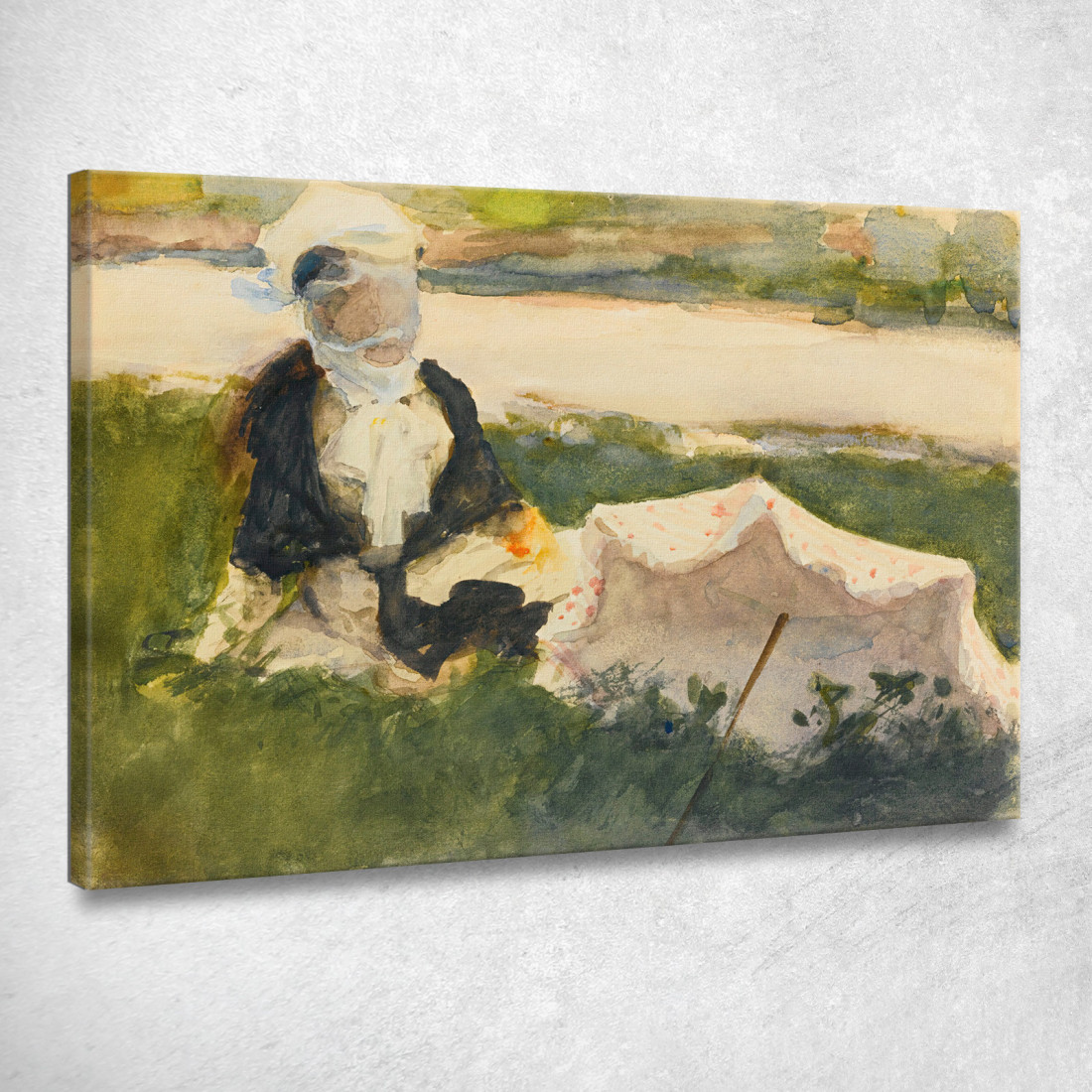 Donna Con L'Ombrellone John Singer Sargent jss375 quadro stampato su tela Donna Con L'Ombrellone John Singer Sargent jss375 quadro stampato su tela