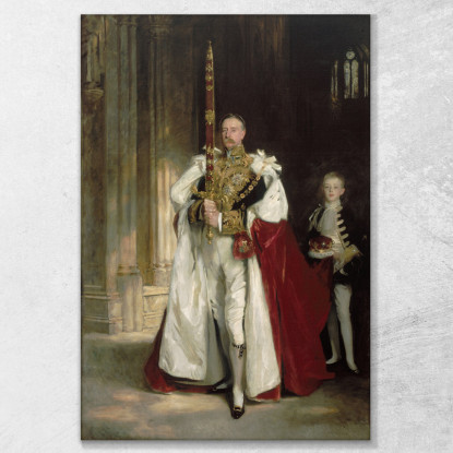 Charles Stewart Sesto Marchese Di Londonderry John Singer Sargent jss381 quadro stampato su tela