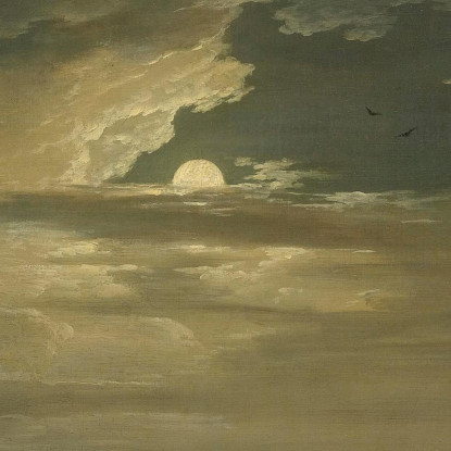 Un'Insenatura Mediterranea Al Chiaro Di Luna Claude-Joseph Vernet cjv6 quadro stampato su tela