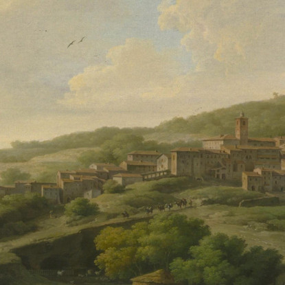 Villa A Caprarola Claude-Joseph Vernet cjv43 quadro stampato su tela