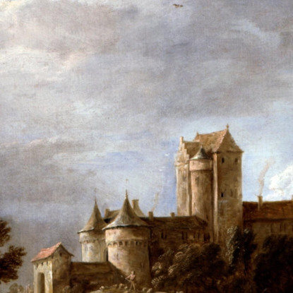 Un Castello E I Suoi Proprietari David Teniers The Younger dty2 quadro stampato su tela
