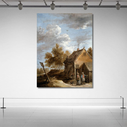 Un Cottage David Teniers The Younger dty3 quadro stampato su tela