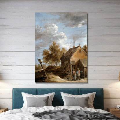 Un Cottage David Teniers The Younger dty3 quadro stampato su tela