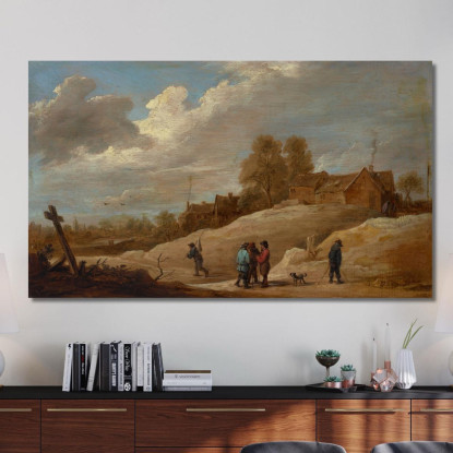 Paesaggio Con Figure Ai Margini Di Una Città David Teniers The Younger dty9 quadro stampato su tela