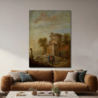 Pomeriggio David Teniers The Younger dty19 quadro stampato su tela