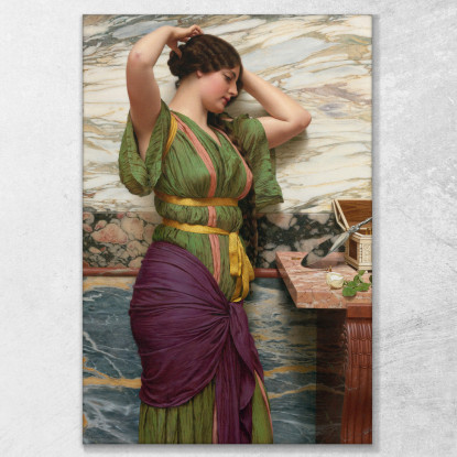 Una Giusta Riflessione John William Godward jwg5 quadro stampato su tela