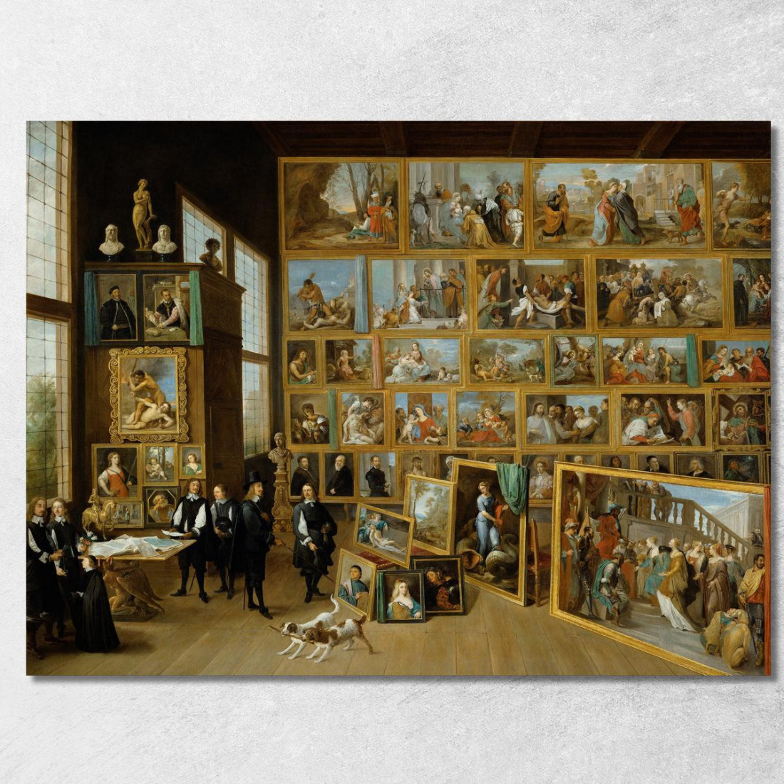 L’Arciduca Leopoldo Guglielmo Nella Sua Galleria A Bruxelles David Teniers The Younger dty26 quadro stampato su tela L’Arciduca Leopoldo Guglielmo Nella Sua Galleria A Bruxelles David Teniers The Younger dty26 quadro stampato su tela