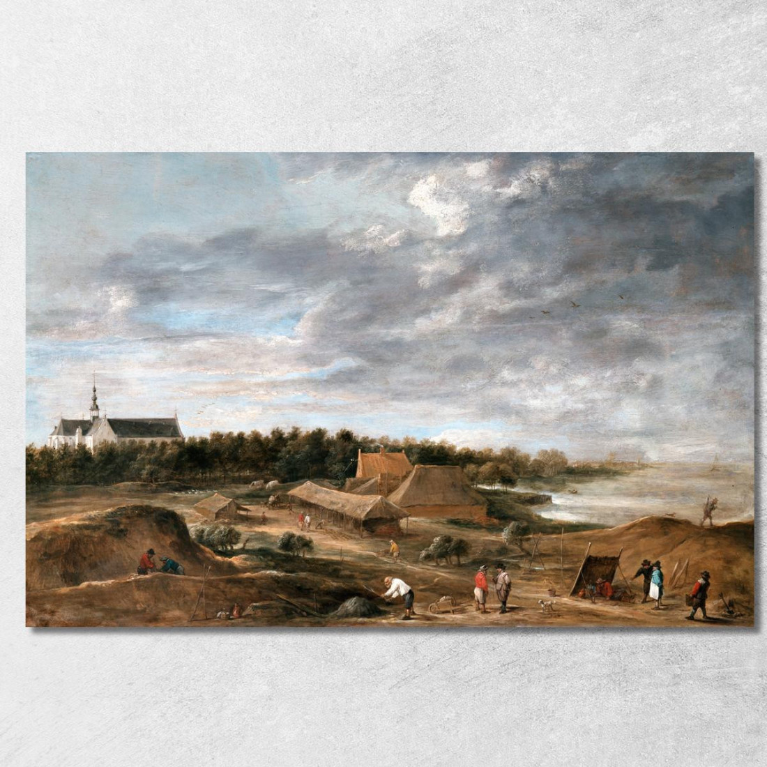 Fabbricanti Di Mattoni Vicino A Hemiksem David Teniers The Younger dty30 quadro stampato su tela