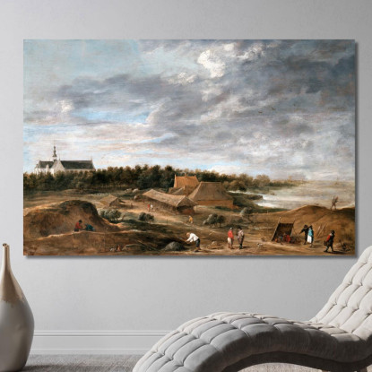 Fabbricanti Di Mattoni Vicino A Hemiksem David Teniers The Younger dty30 quadro stampato su tela