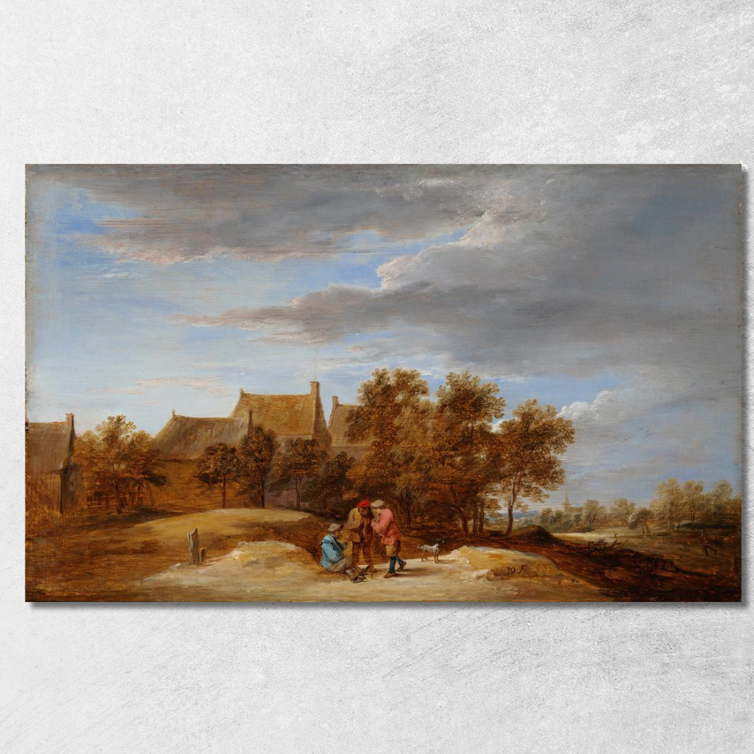 Lungo La Strada David Teniers The Younger dty31 quadro stampato su tela