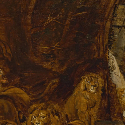 Daniele Nella Fossa Dei Leoni David Teniers The Younger dty33 quadro stampato su tela