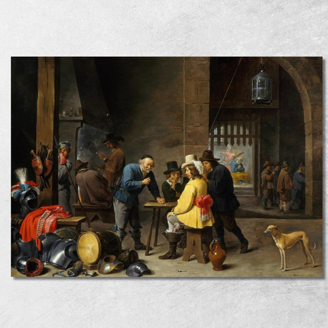 Stanza Della Guardia Con La Liberazione Di San Pietro David Teniers The Younger dty39 quadro stampato su tela