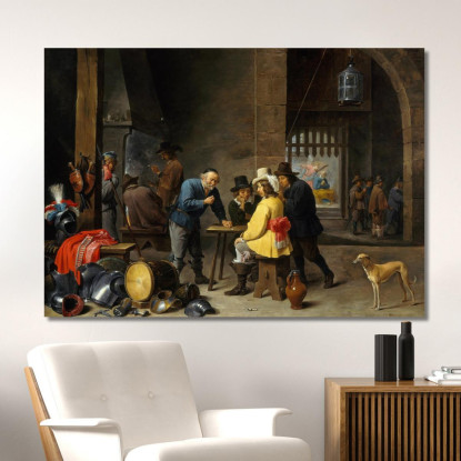 Stanza Della Guardia Con La Liberazione Di San Pietro David Teniers The Younger dty39 quadro stampato su tela