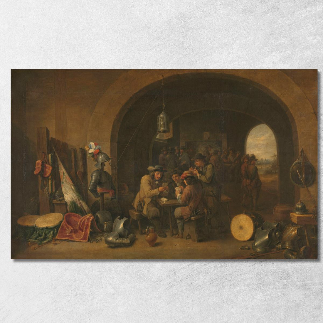 Stanza Della Guardia David Teniers The Younger dty40 quadro stampato su tela Stanza Della Guardia David Teniers The Younger dty40 quadro stampato su tela