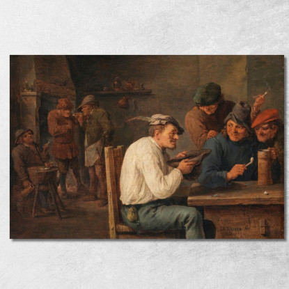 Gioco Dell’Hustle-Cap David Teniers The Younger dty43 quadro stampato su tela