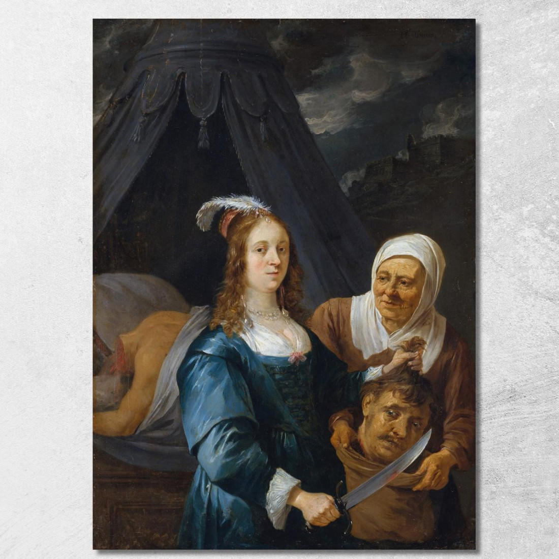 Giuditta Con La Testa Di Oloferne David Teniers The Younger dty46 quadro stampato su tela Giuditta Con La Testa Di Oloferne David Teniers The Younger dty46 quadro stampato su tela