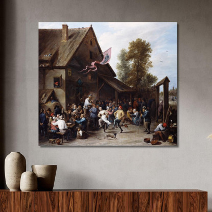 Festa Di San Giorgio David Teniers The Younger dty47 quadro stampato su tela