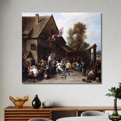 Festa Di San Giorgio David Teniers The Younger dty47 quadro stampato su tela