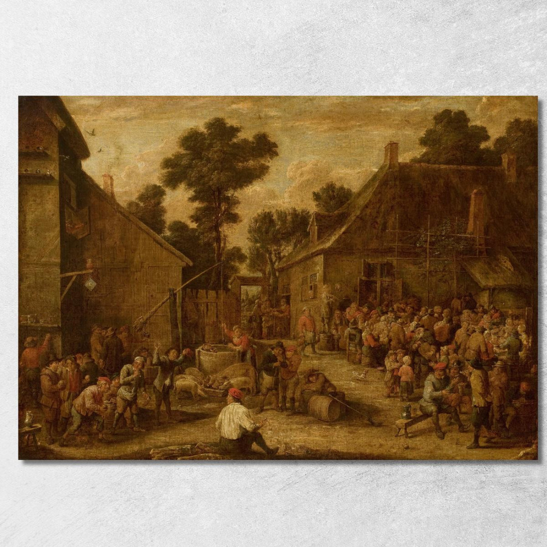 Festa Campestre David Teniers The Younger dty58 quadro stampato su tela