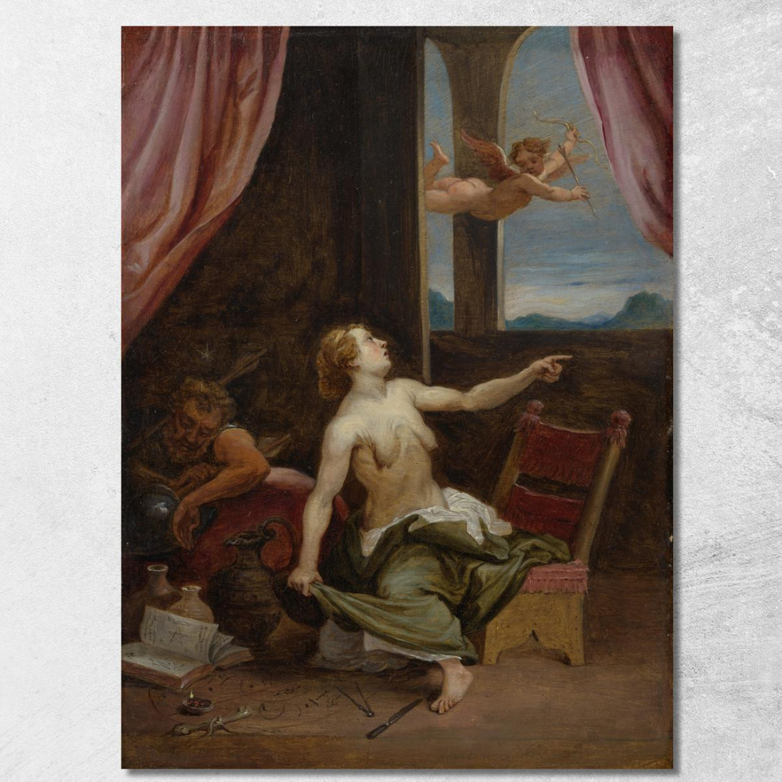 La Vecchiaia In Cerca Della Giovinezza David Teniers The Younger dty60 quadro stampato su tela La Vecchiaia In Cerca Della Giovinezza David Teniers The Younger dty60 quadro stampato su tela