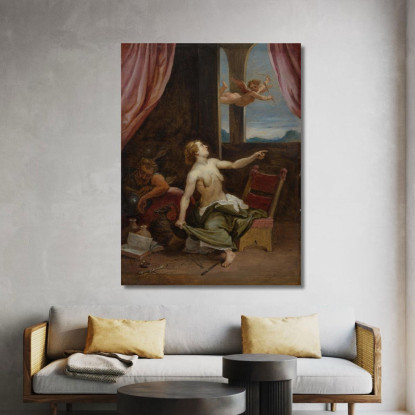 La Vecchiaia In Cerca Della Giovinezza David Teniers The Younger dty60 quadro stampato su tela