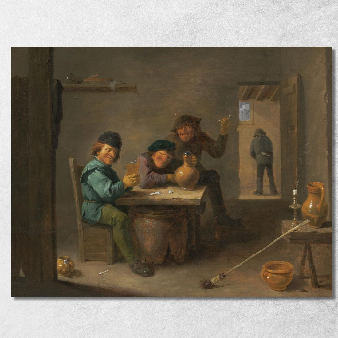 Contadini In Una Taverna David Teniers The Younger dty67 quadro stampato su tela Contadini In Una Taverna David Teniers The Younger dty67 quadro stampato su tela