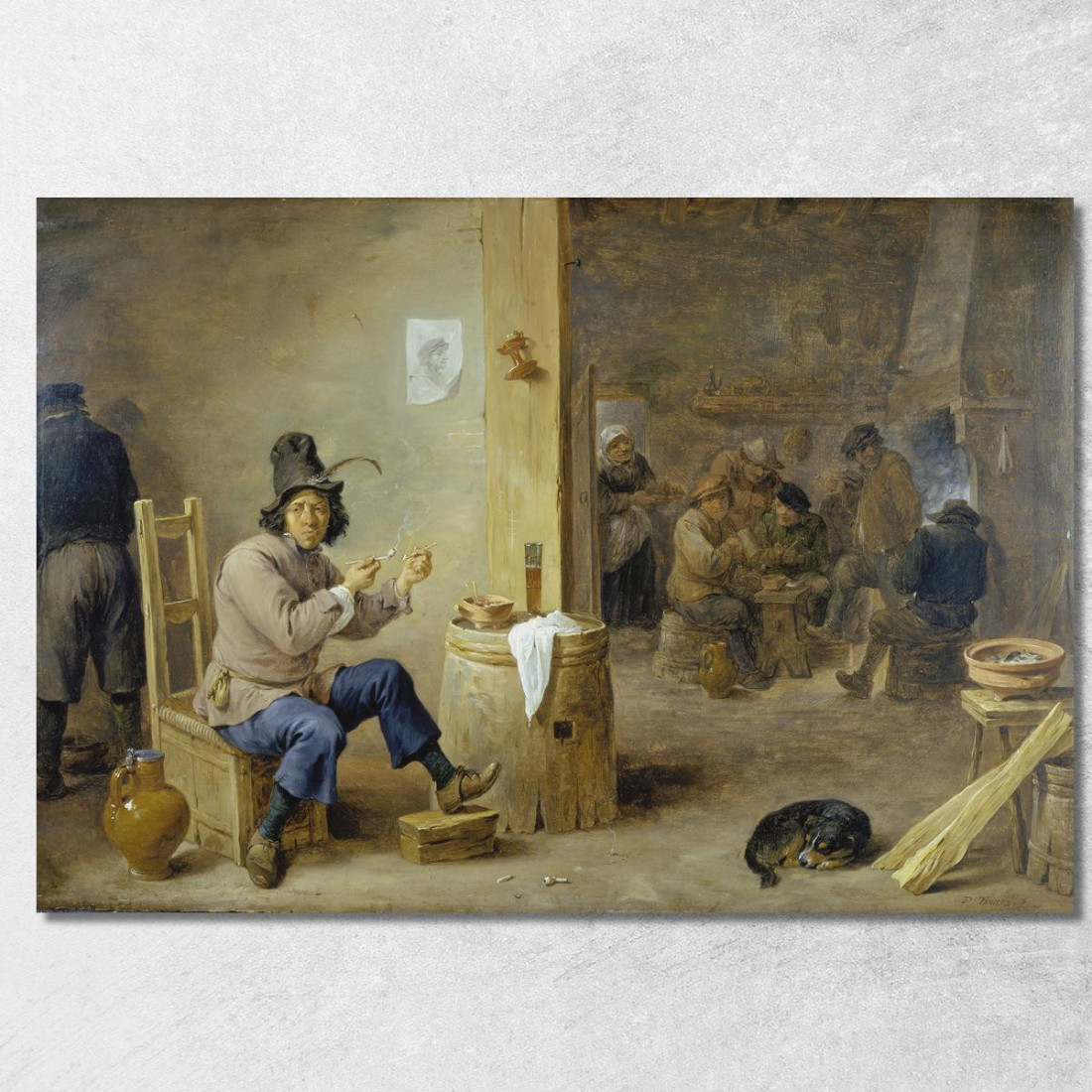 Fumatore In Una Locanda David Teniers The Younger dty75 quadro stampato su tela Fumatore In Una Locanda David Teniers The Younger dty75 quadro stampato su tela