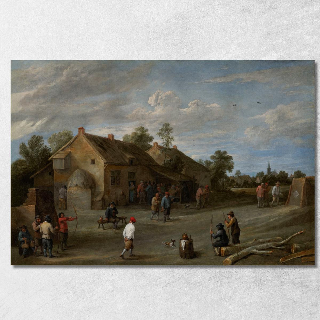 Gli Arcieri David Teniers The Younger dty86 quadro stampato su tela Gli Arcieri David Teniers The Younger dty86 quadro stampato su tela