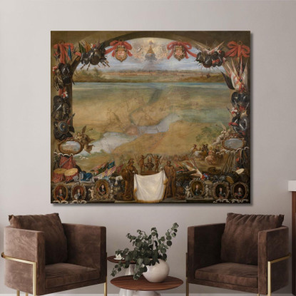 La Città Di Valenciennes David Teniers The Younger dty89 quadro stampato su tela